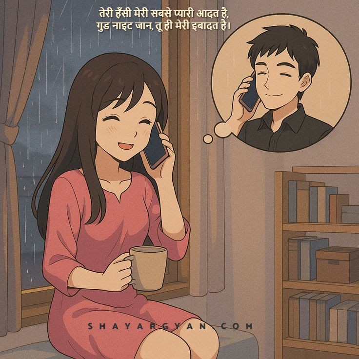 Stunning Good Night Shayari For Wife