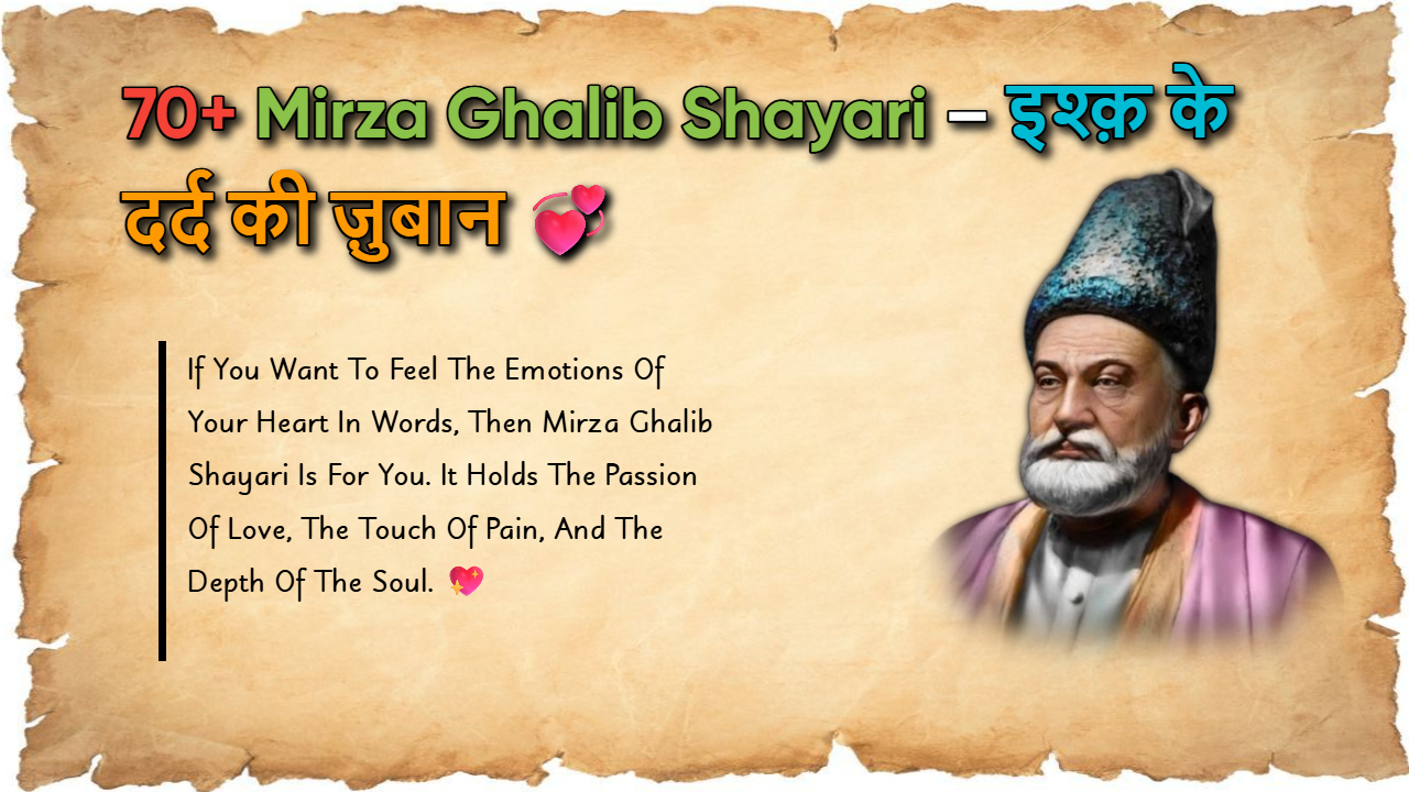 Mirza Ghalib Shayari Image Thumnmail