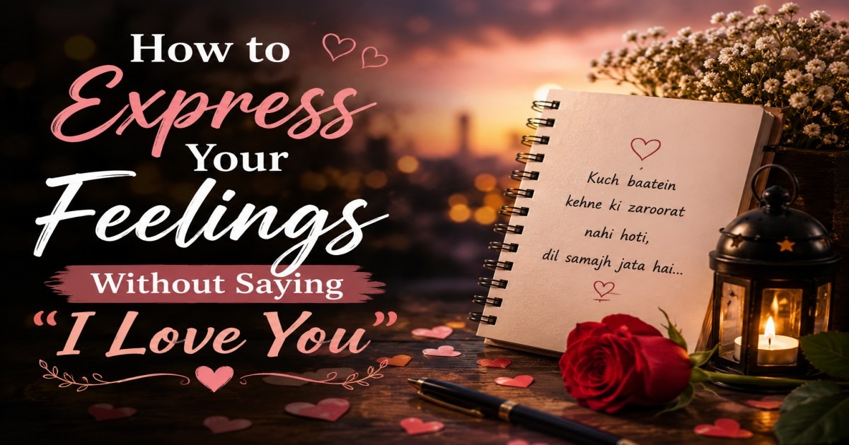 Express Your Feelings Without Saying I Love You